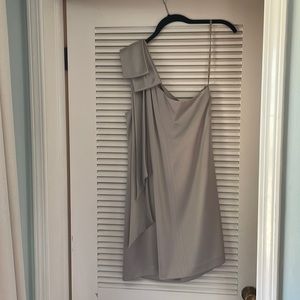 One shoulder satin club Monaco dress